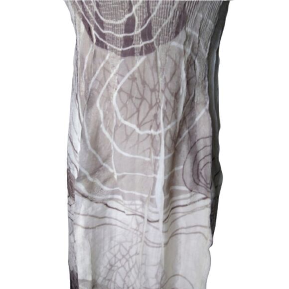 Lapis Strapless Smocked Elastic Dress Soft White, Taupe, Raisin One Size - Picture 3 of 6